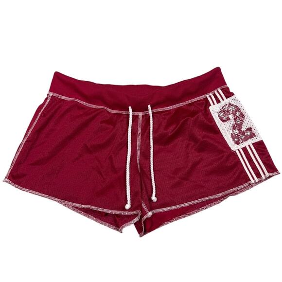 No Boundaries Pants - 2000s No Boundaries Juniors Womens Size S Red Jersey Shorts